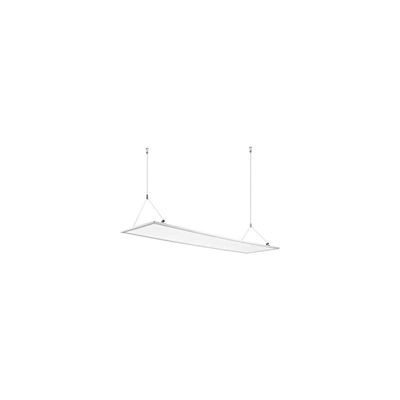 PANNELLO A LED 30x120, 40W, 120gradi, 4000K, LM3200, RA 80, 295x1195x9mm, Cornice Bianca KIT TIRANTI