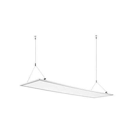 PANNELLO A LED 30x120, 40W, 120gradi, 4000K, LM3200, RA 80, 295x1195x9mm, Cornice Bianca KIT TIRANTI