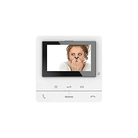 VIDEOCITOFONO 2 FILI/WI-FI VIVAVOCE CON TELELOOP E DISPLAY LCD A COLORI DA 5” 344682