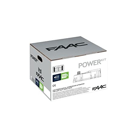 Faac power kit 106746445 green con due attuatori , motore interrato per cancello a battente