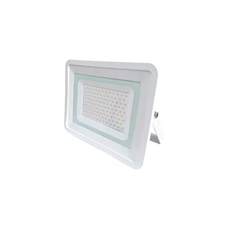 Faro Faretto LED Luce Fredda Slim da Esterno 100W Watt Bianco