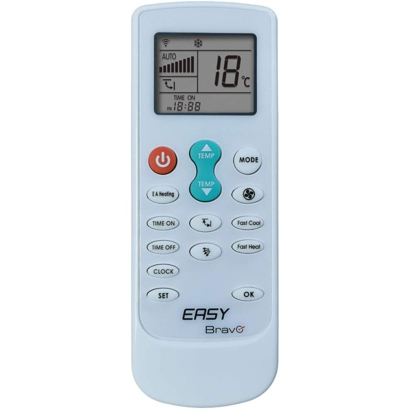 Telecomando universale per condizionatore climatizzatore Easy Bravo, compatibile con i principali ma