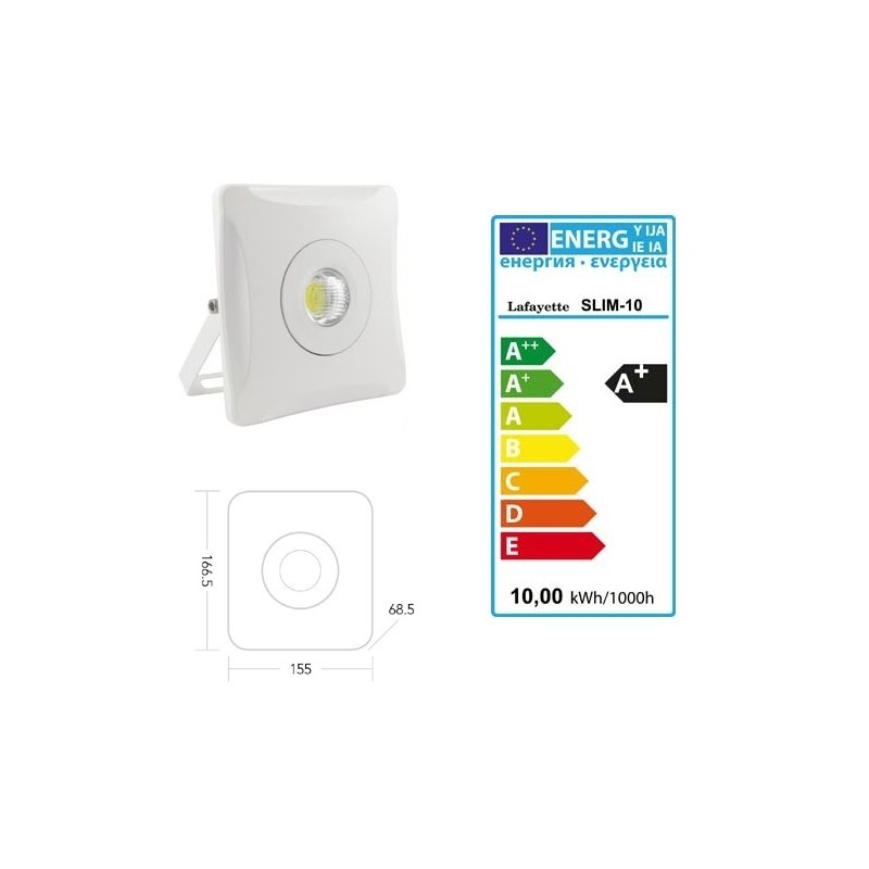 LAFAYETTE SLIM PROIETTORE A LUCE LED BIANCO FREDDO (30)